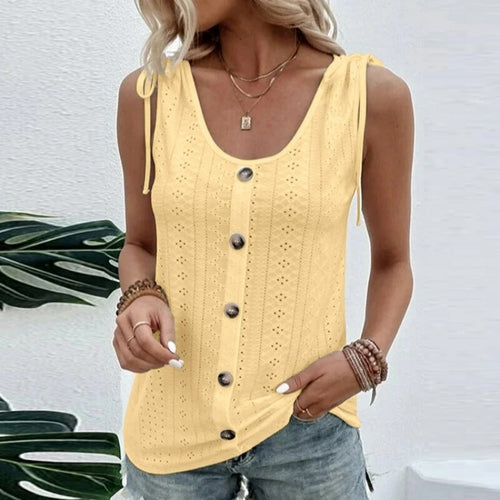 Women's Fashion T-Shirt Vest Summer Sleeveless Tank Tops Casual Solid
