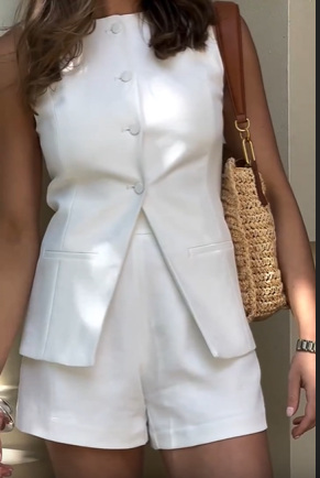 Elegante set bianco